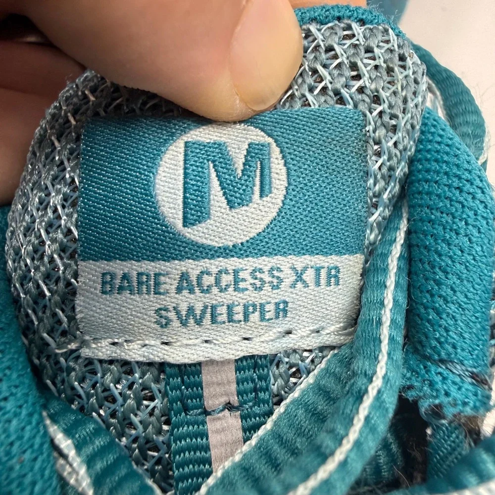Merrell Bare Access XTR Sweeper Womens 5.5 Trail Running Shoes Teal Blue J99956